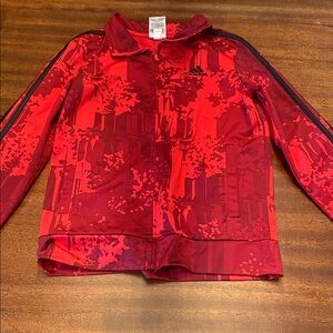 Adidas Vibrant Red Graphic Jacket